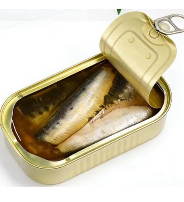 ZDA sardines in an easy-open oval can, 155 g