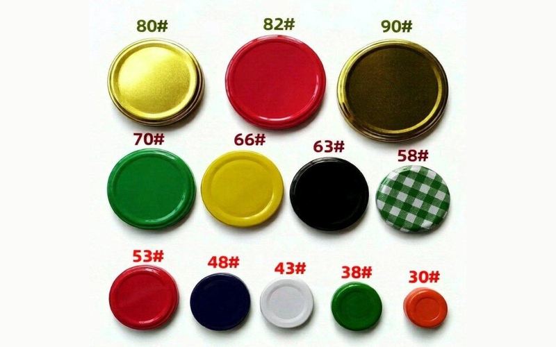 Twist-off lug caps in assorted sizes and colours